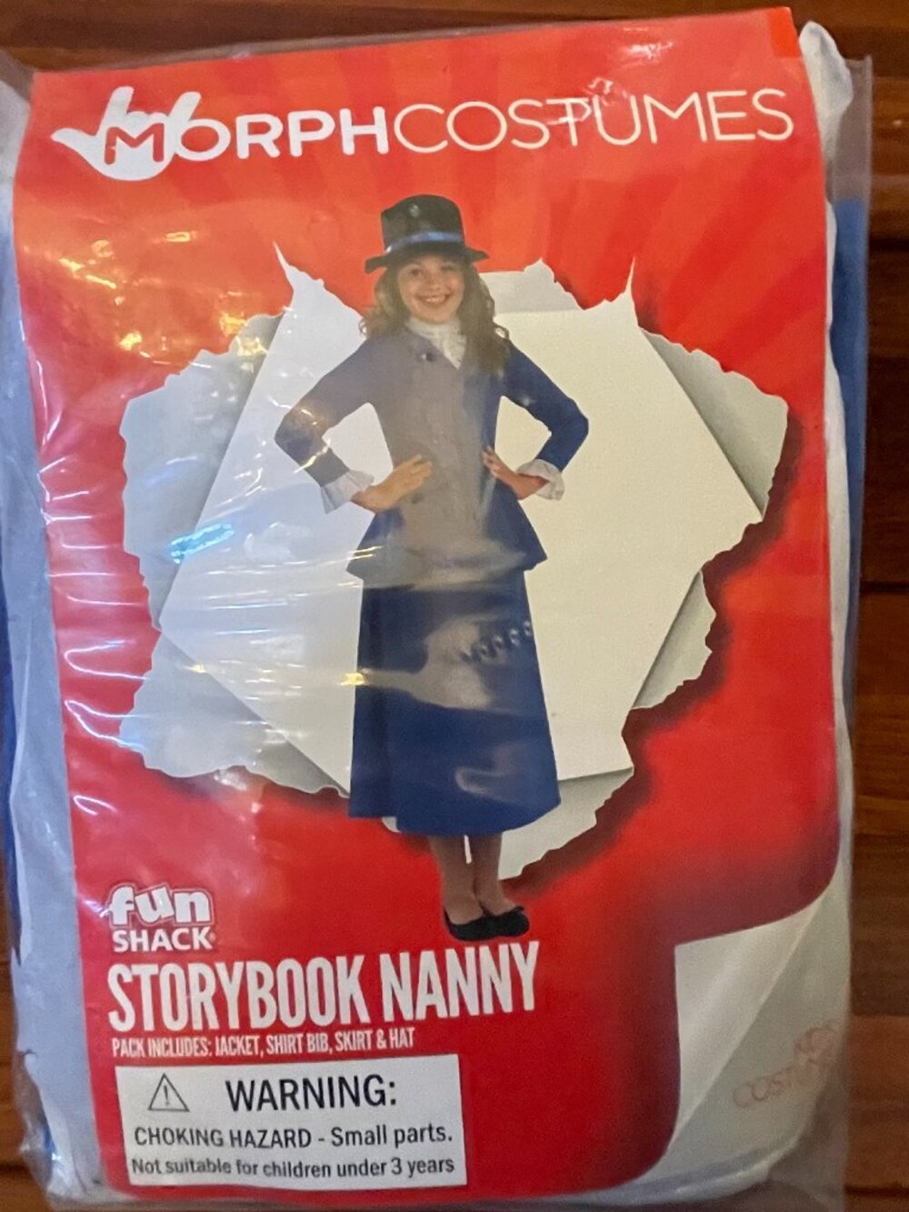 Morph Costumes Storybook Nanny Girl's Size Large